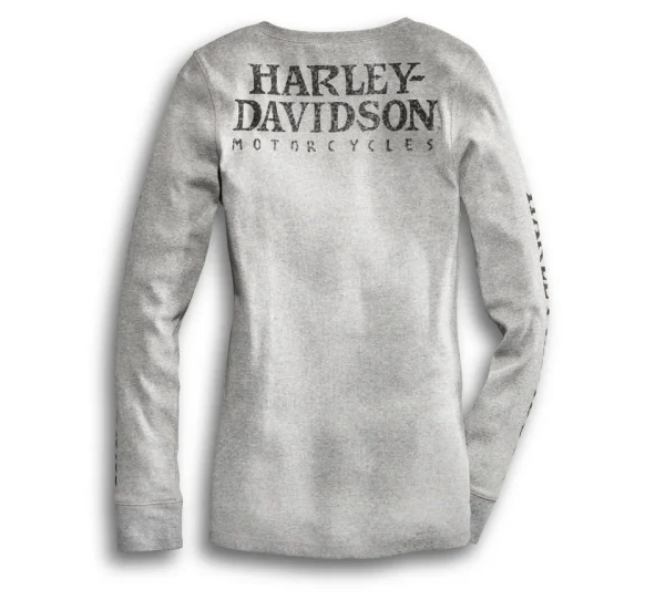 Maglia Henley a maniche lunghe con bottoncini sul davanti
