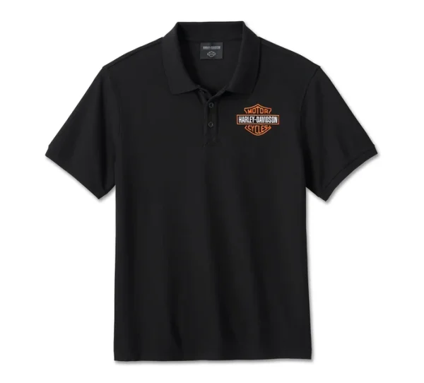 Harley-Davidson®Polo Bar & Shield  Harley Black