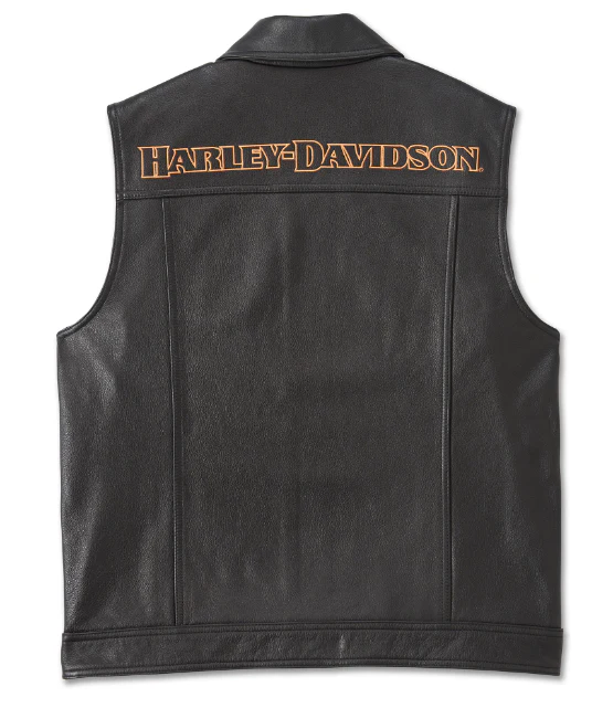 Gilet in pelle Harley Davison Fuel to Flames -  97031-24VM