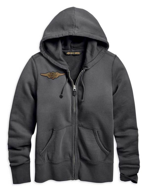 Women's Double Layer Felt Letter Hoodie