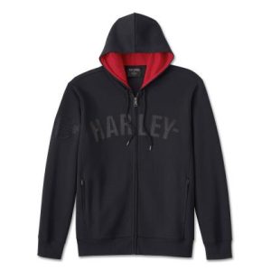 Felpa con cappuccio e zip Charred Up da uomo