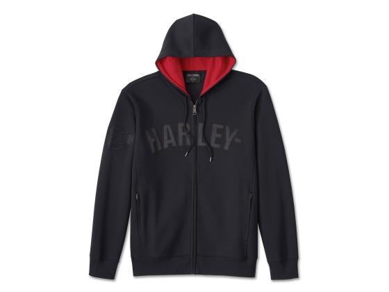 Felpa con cappuccio e zip Charred Up da uomo