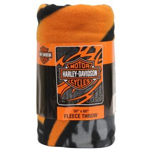 Harley Davidson Fleece Throw Blanket