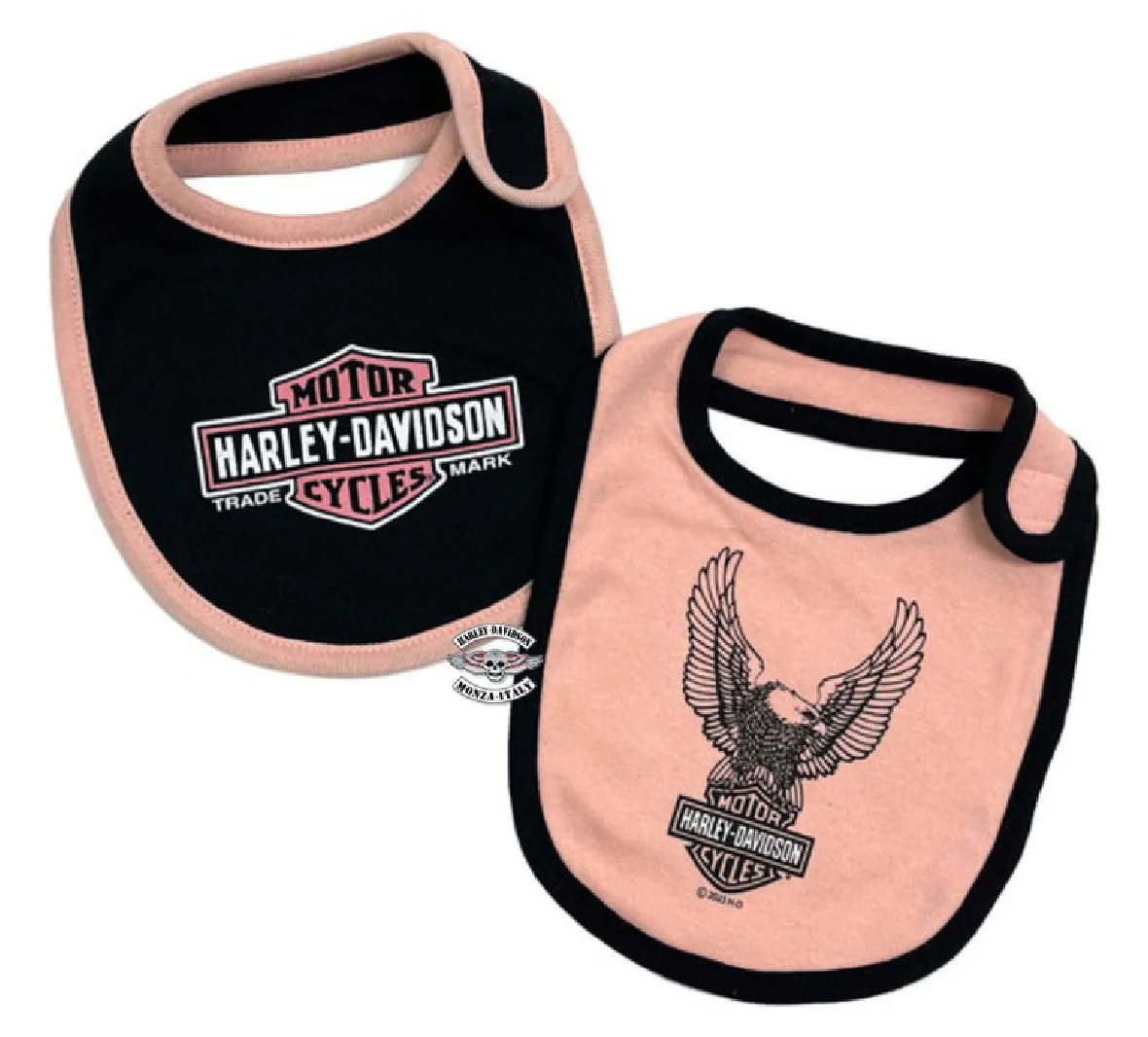 Bavaglini in maglia per neonate Harley-Davidson®, confezione da 2 - immagine 1