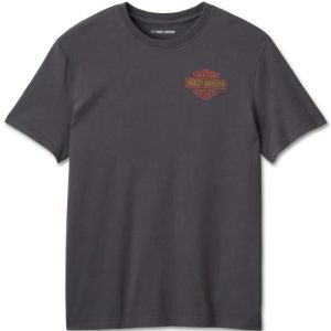 T-Shirt Uomo V-Twin Eagle Grigio