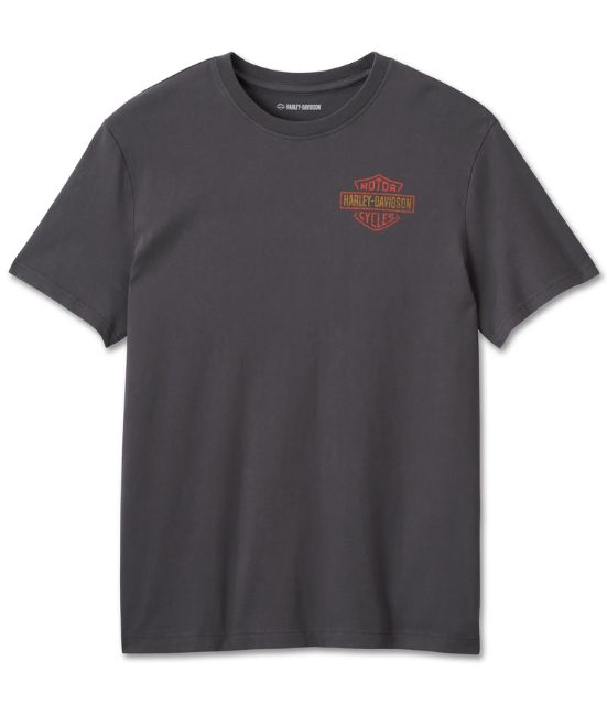 T-Shirt Uomo V-Twin Eagle Grigio