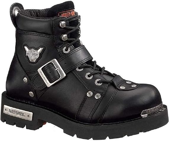 Harley Davidson Uomo Brake Buckle D91684 Pelle Stivali