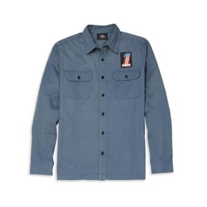 Camicia Harley-Davidson Block Font Solid Mechanics