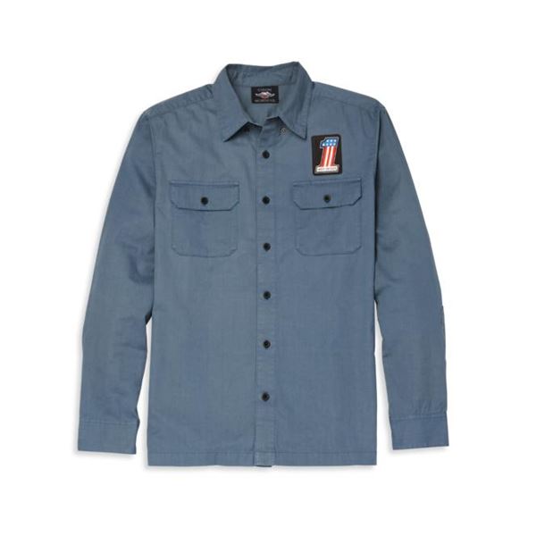 Camicia Harley-Davidson Block Font Solid Mechanics