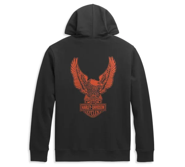 Felpa Winged Eagle Logo Zip Front