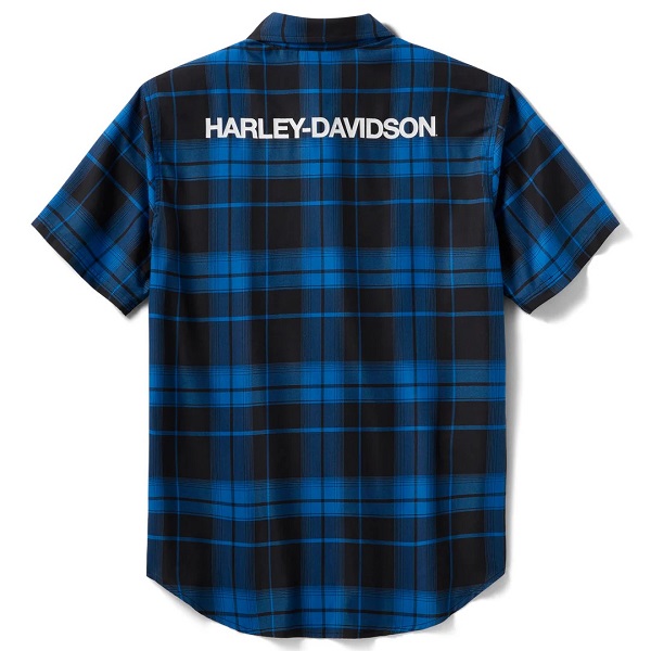 Camicia Harley-Davidson® TECH Coolmax® Blu-Nero