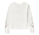 Maglia girocollo -  Vintage Flames Knit Top - Cloud Dancer - immagine 2