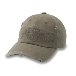 Cappello elasticizzato Flying lap Distressed - Foglia di vite