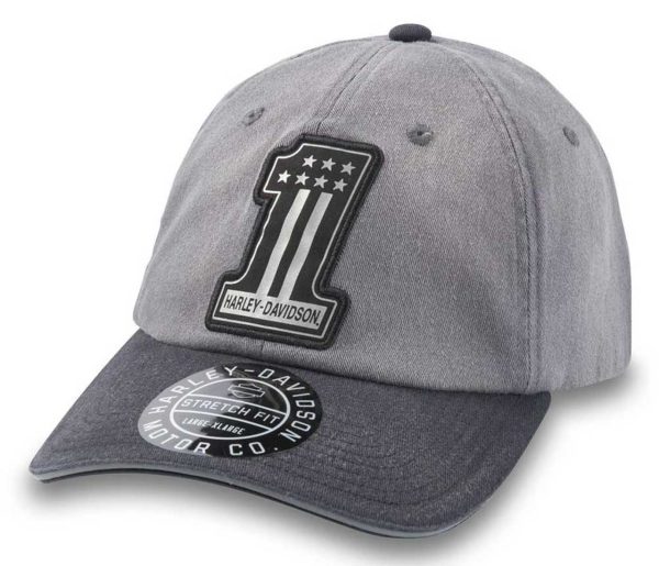 ® Men's Reflective #1 Fitted Baseball Cap - Black/Gray