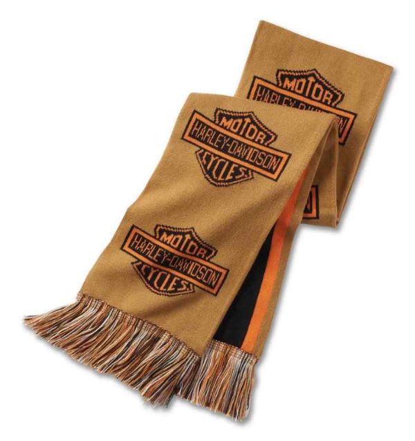 Sciarpa invernale Harley-Davidson® Striker Bar & Shield  - Toffee ...