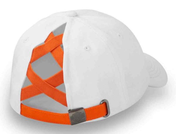 Harley-Davidson® Women's Stacked Bar & Shield Ponytail Cap