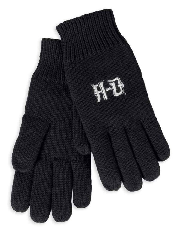 Harley-Davidson® Women's Metallic Embroidered Knit Gloves