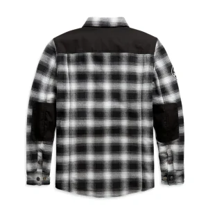 Harley-Davidson® Biker Shirt Jacket Arterial plaid black/white - immagine 2