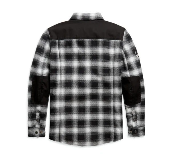 Harley-Davidson® Biker Shirt Jacket Arterial plaid black/white