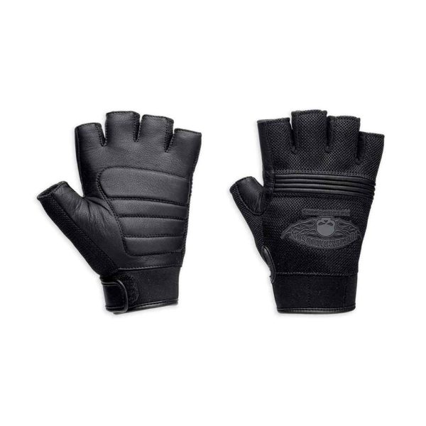 🔍 Guanti senza dita da uomo Harley-Davidson® Winged Skull