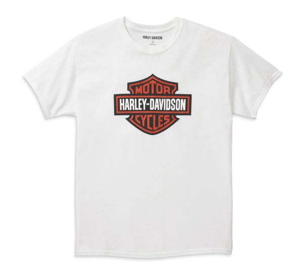 Harley-Davidson®T-shirt Bianca Bar&Shield
