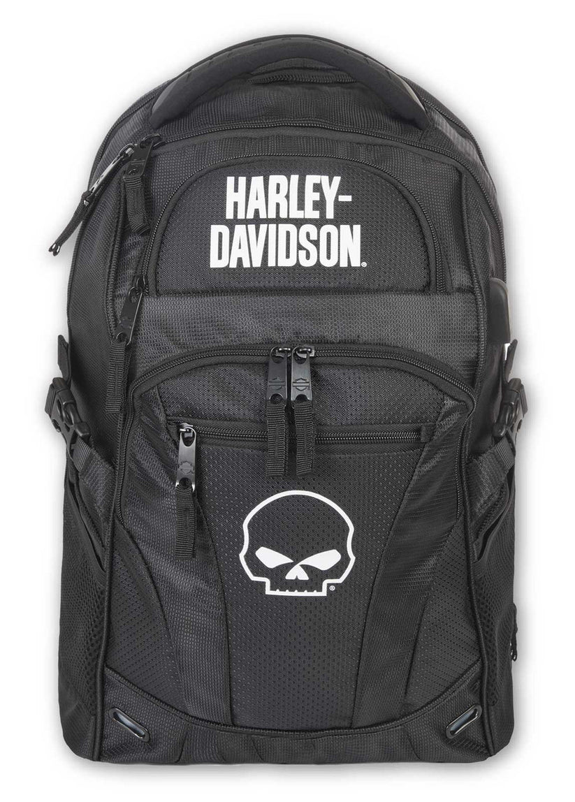 Harley-Davidson® Willie G Skull Logo Renegade Lightweight Backpack - Black - immagine 1