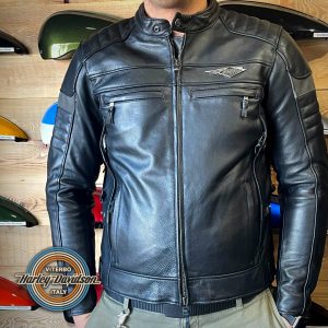 Harley-Davidson® Giacca Da Uomo In Pelle Amalgam Con Triple Vent System