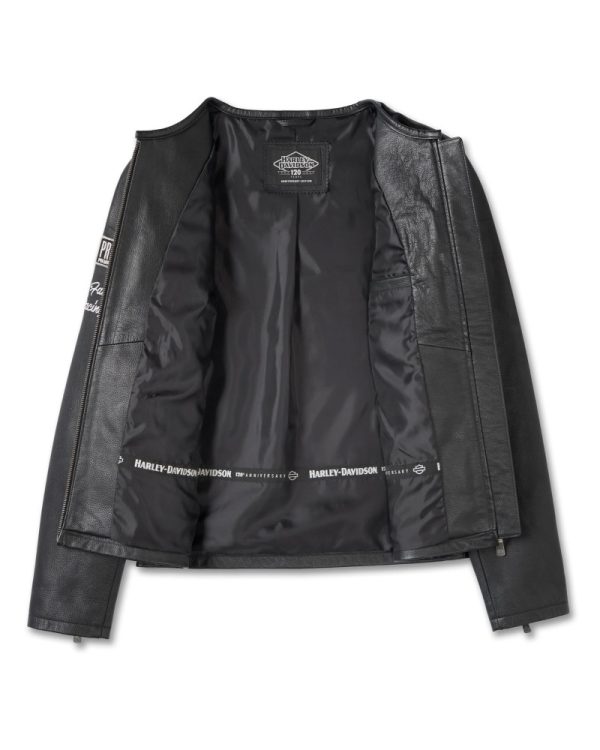 Harley-Davidson® Women's 120th Anniversary Cafe Racer Leather Jacket