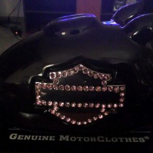 Harley-Davidson Bling Hog Bank-Nero con Strass Rosa - Salvadanaio - immagine 2