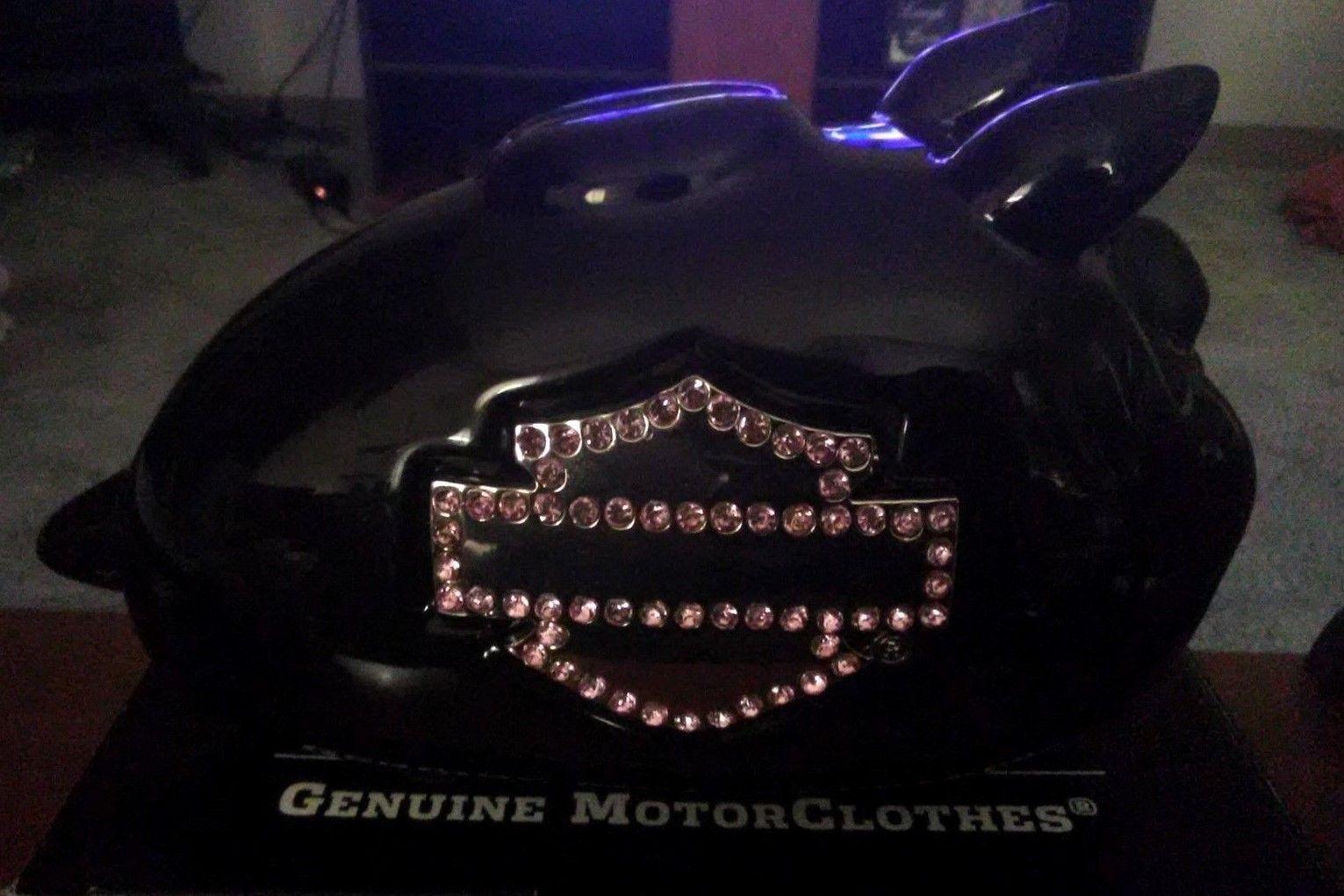 Harley-Davidson Bling Hog Bank-Nero con Strass Rosa - Salvadanaio - immagine 2