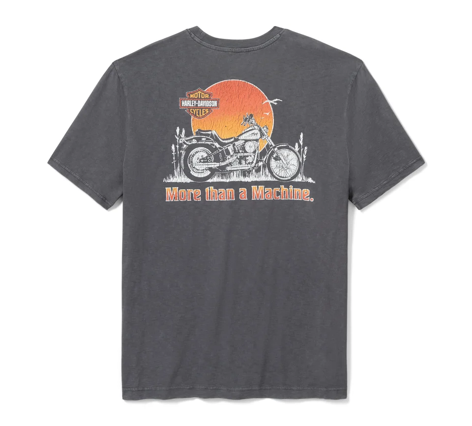 T-shirt Softail Sunset da uomo - immagine 2