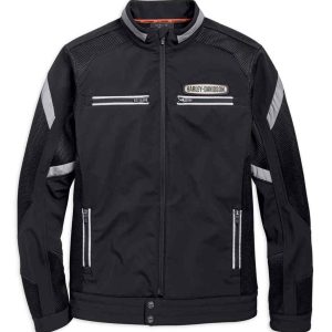 Men's Performance Soft Shell & Mesh Jacket - Black