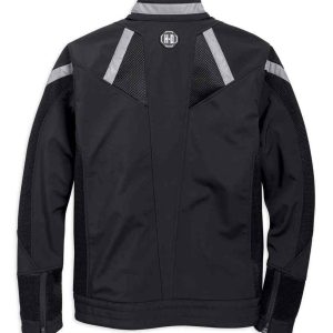 Men's Performance Soft Shell & Mesh Jacket - Black - immagine 2