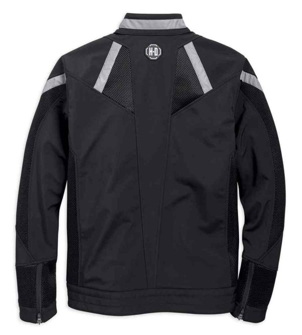 Men's Performance Soft Shell & Mesh Jacket - Black
