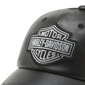 Cappellino Trucker in pelle Bling Bar & Shield - immagine 3