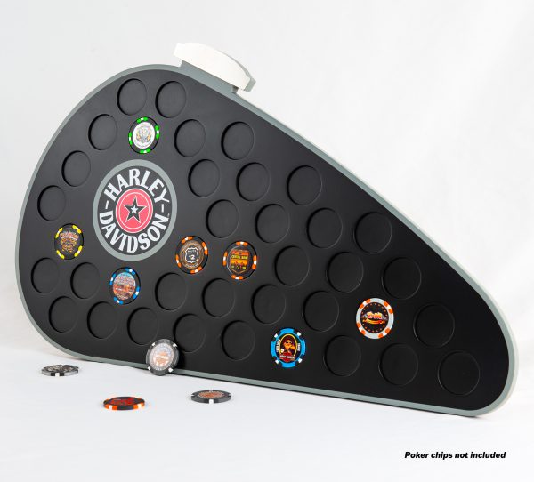 Espositore Harley-Davidson® Fatboy Gas Tank Magnetic Poker Chips