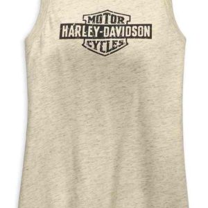 Canotta Logo Distressed -Bianco sporco