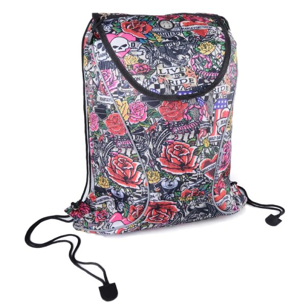 HARLEY DAVIDSON BY ATHALON SLING BACKPACK SACCA CON COULISSE