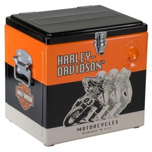 Harley-Davidson® Racing Graphics Retro 15 Litri Dispositivo Di Raffreddamento In Metallo - Nero E Arancione