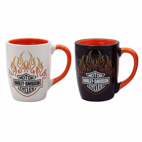 Set di tazze con cambio colore H-D B&S Flames -