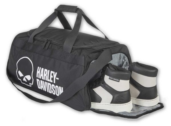 Borsa da viaggio Harley-Davidson® Willie G Skull Logo con tasca