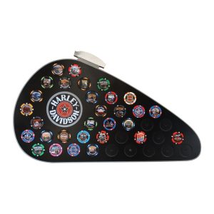 Espositore Harley-Davidson® Fatboy Gas Tank Magnetic Poker Chips