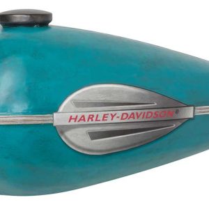 Harley-Davidson® Distressed Scale Model Gas Tank Metal Art, Blue HDL-15521
