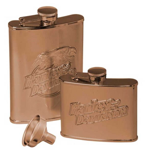 Set di fiaschette Harley-Davidson® Eagle, set di due fiaschette da 7 once e 4 once - Acciaio inossidabile