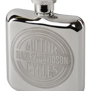 Harley-Davidson® Cerchio Inciso H-D Logo Fiaschetta in acciaio inox -   Color  Argento