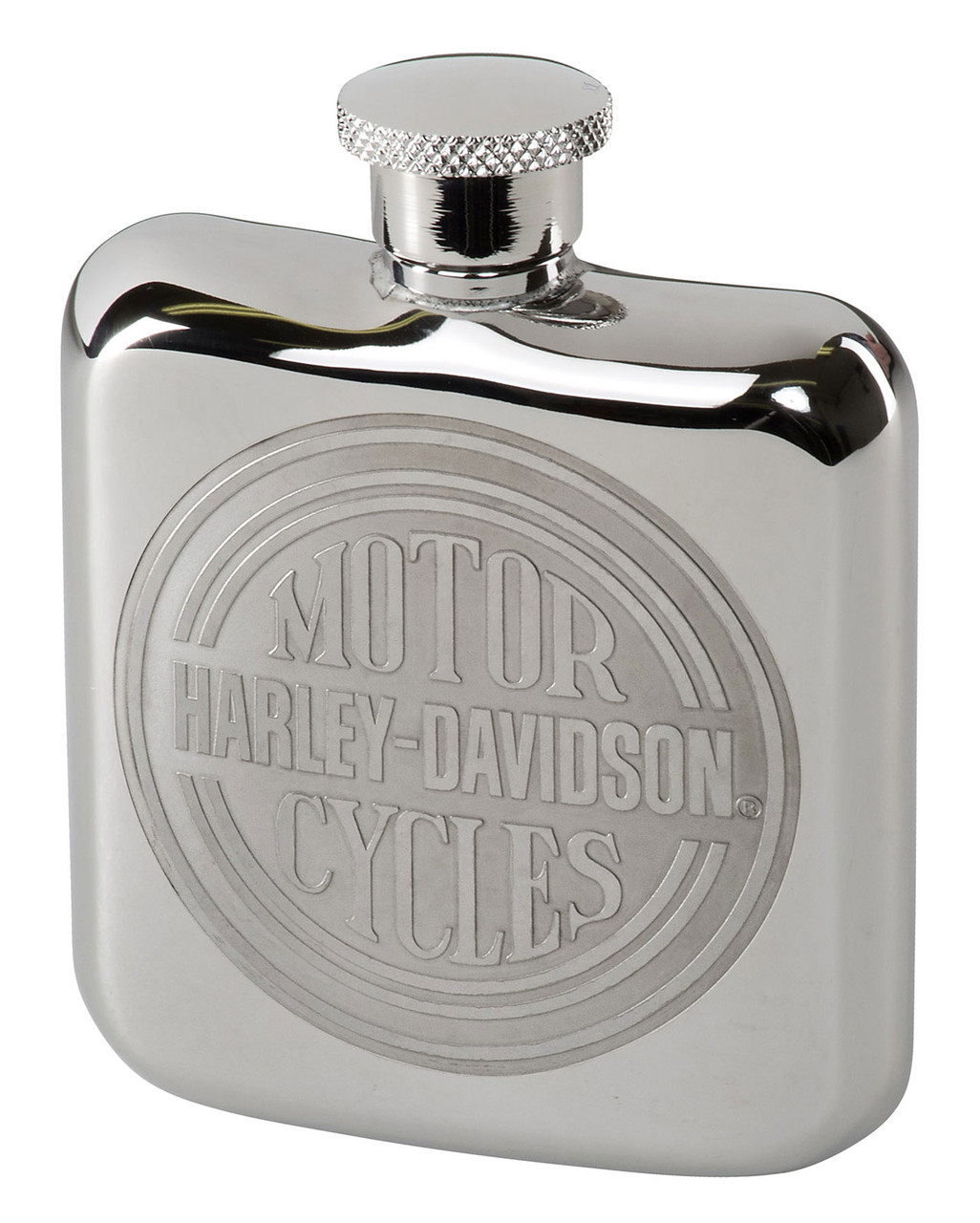 Harley-Davidson® Cerchio Inciso H-D Logo Fiaschetta in acciaio inox -   Color  Argento - immagine 1