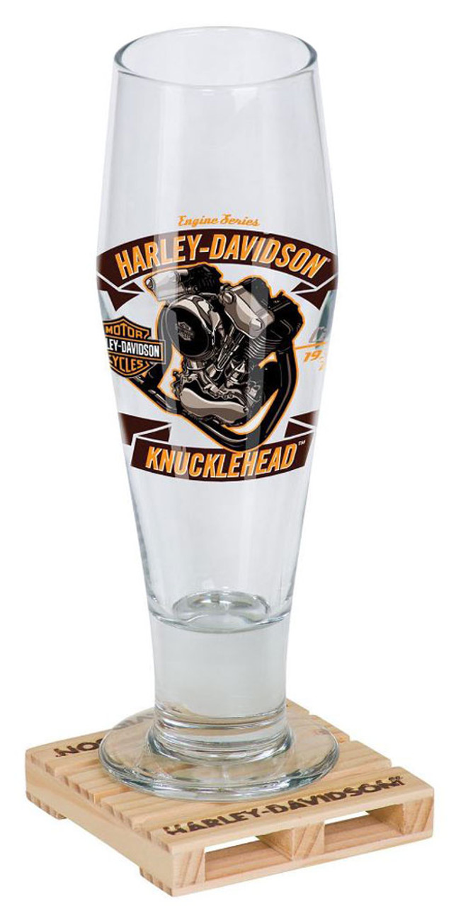 Set di motori Harley-Davidson® serie Pilsner - Knucklehead, 14 oz. HDL-18773 - immagine 1