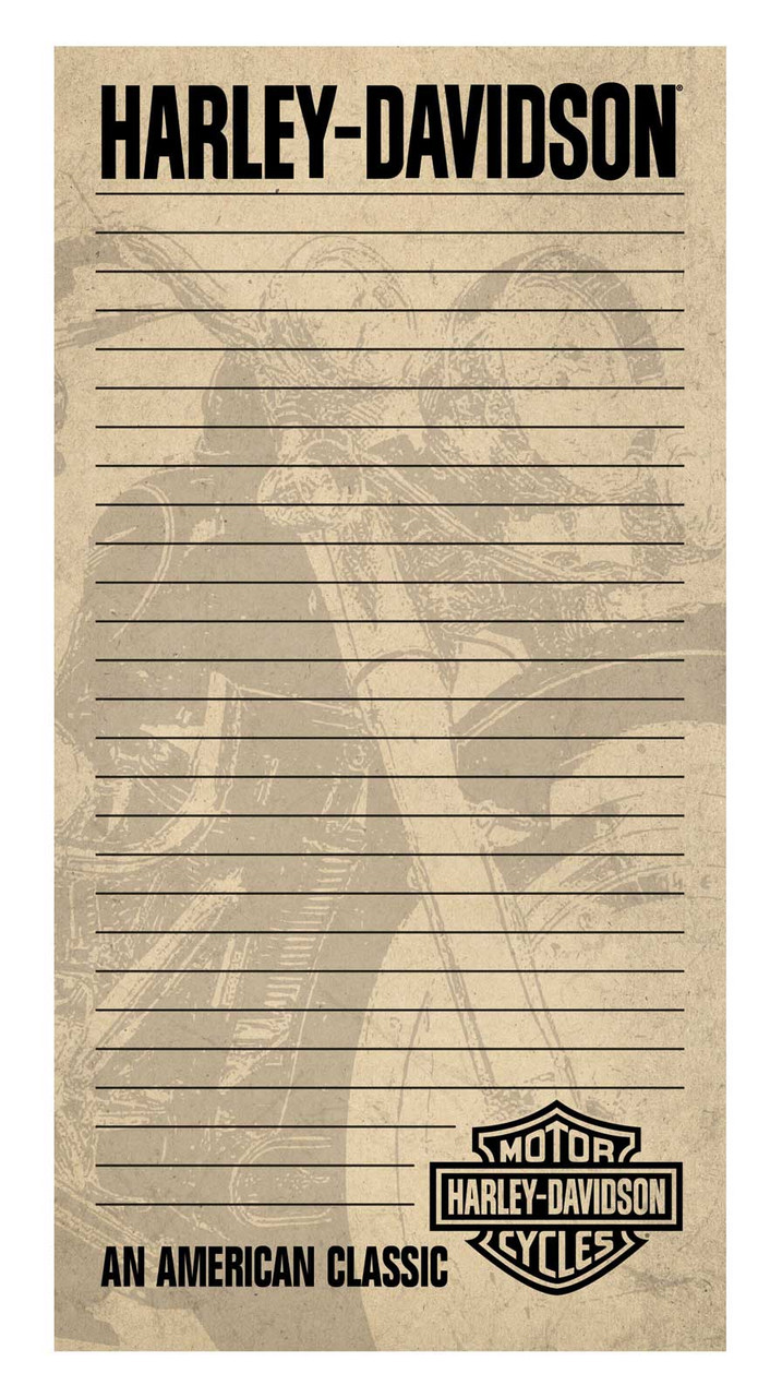 Harley-Davidson® American Classic 50 Pages Paper List Pad - 4 x 8 inches - immagine 1