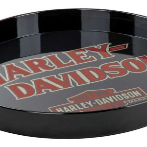 Vassoio da portata Harley-Davidson® B&S in melamina con maniglie intagliate, nero HDX-98501