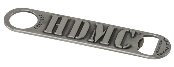Apribottiglie in metallo HDMC lavorato su misura Harley-Davidson® - finitura argento antico